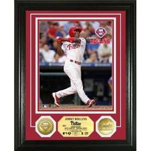  Jimmy Rollins Philadelphia Phillies 24KT Gold Coin Photo 