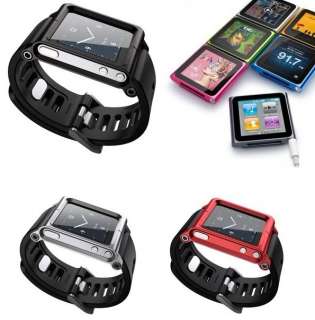   Aluminum bracelet watch band Wrist band for iPod nano 6, Cover, Case