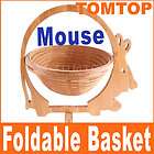 Foldable Bamboo Fruit Vegetable Basket Mouse H4174
