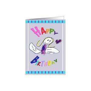  Happy Birthday Angel Drawing Card Card Toys & Games