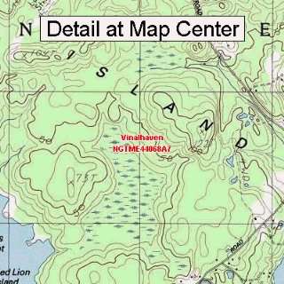  Topographic Quadrangle Map   Vinalhaven, Maine (Folded/Waterproof