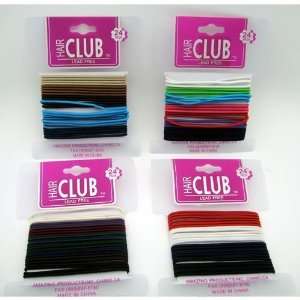  24Pk Solid Color Elastic Band Case Pack 48   893932 
