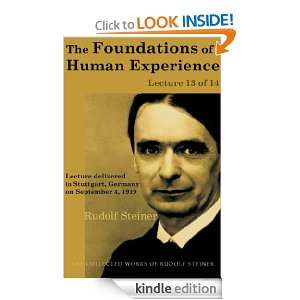 The Foundations of Human Experience Lecture 13 of 14 Rudolf Steiner 