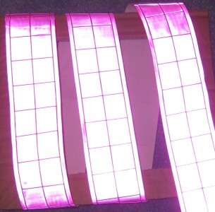 Pink gloss REFLECTIVE TAPE PVC sew on material 3x2  