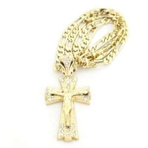   Jesus Christ Pendant with a 24 Inch Cuban Necklace Chain Good Quality