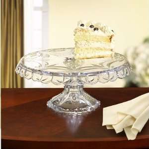   Clear Providence Queen Anne Pedestal Cake Plate