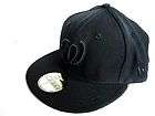   5950   Washington Nationals W   BLACK / BLACK   MLB Baseball Cap Hat