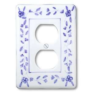   Ceramic   1 Duplex Outlet Wallplate   CLEARANCE SALE