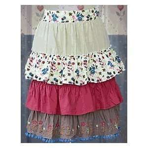  Bohemian Ruffled Skirt Apron