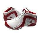   ROCKET 2.0 Mens Red White Mid Basketball Athletic Comfort Sneaker Shoe