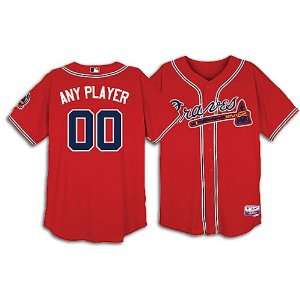  Braves Majestic Auth Custom Player Cool Base Jersey   Men 