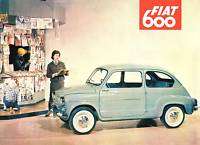 FIAT1957 SALES BROCHURE FOR 600 MODEL  