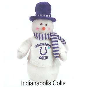  18 NFL Indianapolis Colts Snowman Decoration Dressed for 