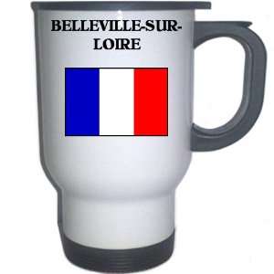  France   BELLEVILLE SUR LOIRE White Stainless Steel Mug 