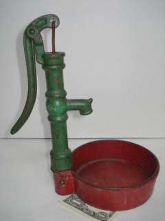Antique Signed Arcade Toy Cast Iron Water Pump  