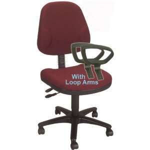   Master BC48 BR2 MULTI FUNCTION TASK CHAIR WITH LOOP ARMS: Office
