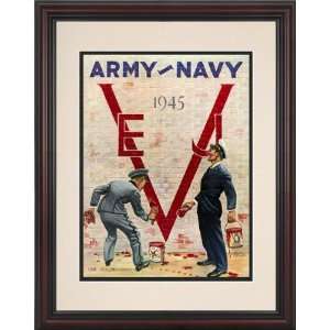  1945 Army vs. Navy 8.5 x 11 Framed Historic Football Print 