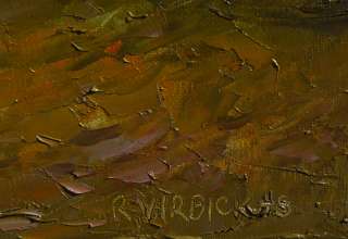 Virbickas art: original oil painting EARLY MORNING  