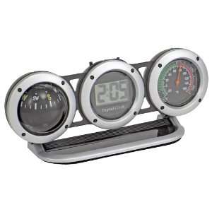   29015 8 3 in 1 Digital Clock, Compass, and Thermometer Automotive