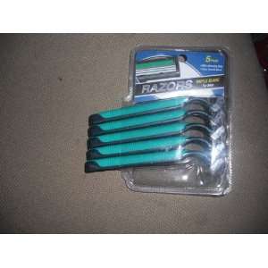   Triple Blade Razors with Lubricating Strip for Men, 