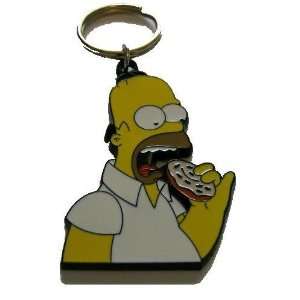  3D Metal Keychain THE SIMPSONS   HOMER (Eating Donut 