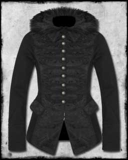 TRIPP STEAMPUNK GOTHIC VICTORIAN HOODED MILITARY JACKET  