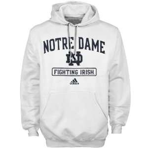  adidas Notre Dame Fighting Irish White Practicewear Hoody 