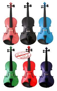 Viola 15 & 16 Black, Green, Blue, Pink, Purple & Red STVIO COLOR