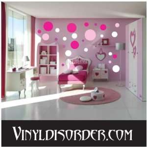  72 Circles Dots Vinyl Wall Decal Stickers Kit: Everything 