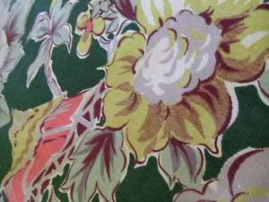 Darling Heavy Vintage Cotton Fabric  Palm Trees Tiki Floral FUN SALE 