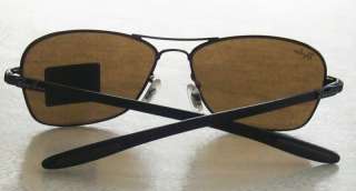 RAY BAN TECH AVIATOR Sunglasses RB 8302 CARBON FIBER Brown 58mm NEW 