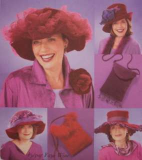 Hats & Purses Pattern RED HAT Ladies / Red Hats Society  