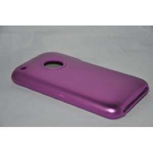  iPhone 3G Purple Metal over Silicone case cover 