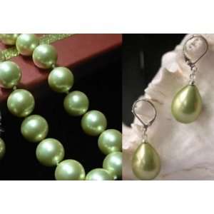   Sea 18 Necklace & Tear Drop Dangle Earrings Set: Taren Lenea: Jewelry