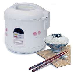 Japanese Style 5 cup Rice Cooker with Steam Rack  Overstock