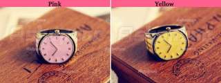 Candy Color Retro Vintage Small Watch Ring two Colors  