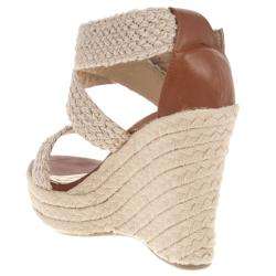 Riverberry Womens Leanne Beige Wedge Sandals  Overstock