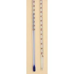 Thermometer Blue Spirit Total Immersion  20 to 110C Single Scale 