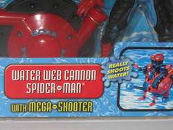 SPIDERMAN Water Web Cannon Action Figure Spiderman Classics Water Wars 