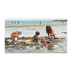  Tom Sierak Beach Girls Canvas Giclee: Home & Kitchen