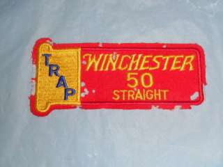 Trap Winchester 50 Straight embroidered gun bullet shell patch 