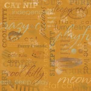  Cat Paper 12X12 Fat Cat Collage Arts, Crafts & Sewing