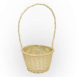 Small Tall handled Lined Wicker Basket (Set of 24)  Overstock