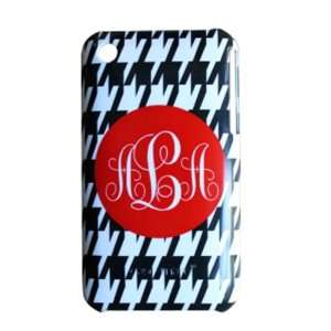 personalized cell phone case houndstooth pattern 