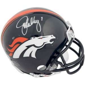  John Elway signed Denver Broncos Replica Mini Helmet  JSA 