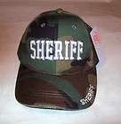 Sheriff Law Officer Camo Cap/Hat New