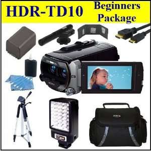  High Definition 3D Handycam Camcorder Essentials Package W/ Shotgun 