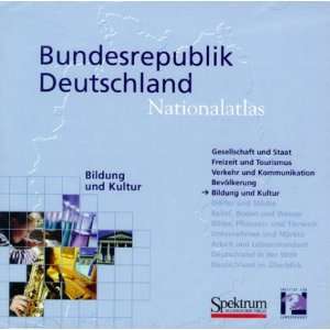  Nationalatlas, Bildung und Kultur, CD ROM Education and 
