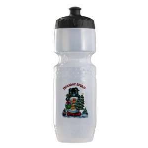  Trek Water Bottle Clear Blk Christmas Spirit Snowman with 
