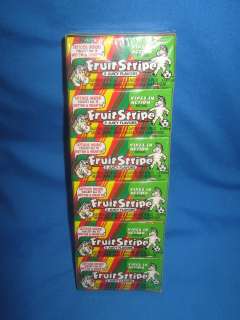 Fruit Stripe Gum 12 Packs 204 Pieces Free Tattoos  